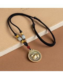 12 Chinese Zodiac Blessing Wealth Fortune Necklace Pendant - Pig