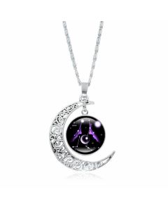 Buddha Stones 12 Constellations of the Zodiac Moon Protection Necklace Chain Pendant - Sagittarius