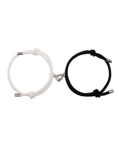 2Pcs Love Magnetic Couple String Strength Bracelet - MediumTurquoise
