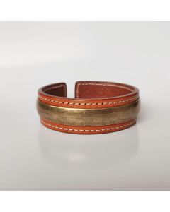 Buddha Stones 2Pcs Om Mani Padme Hum Dragon Phoenix Copper Leather Peace Cuff Bracelet Bangle - Vajra&Om Mani Padme Hum