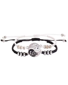 Buddha Stones 2pcs Yin Yang Dragon Couple Bracelet - Yin Yang (2pcs)