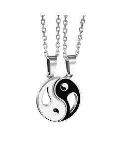 2pcs Yin Yang Pendant Couple Necklace - Yin Yang (2pcs)