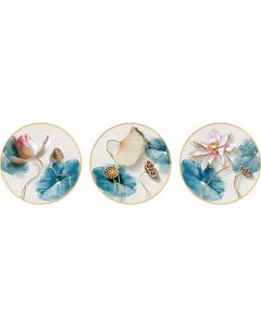 3Pcs Lotus Flower Meditation Enlightenment Wall Art Stickers - 3Pcs Lotus Wall Art