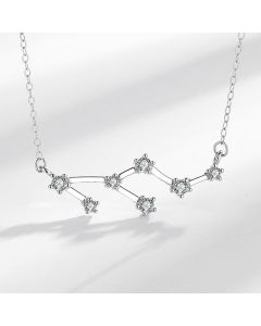 Buddha Stones 925 Sterling Silver 12 Constellations of the Zodiac Astrology Blessing Necklace Pendant - Capricorn