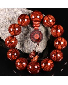 Buddha Stones Tibetan Rosewood Warmth Bracelet (Random Type)