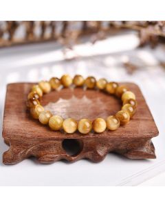Buddha Stones  Anxiety Stress Healing Crystal Tiger Eye Bead Bracelet - Dreamy Tiger Eye-8mm