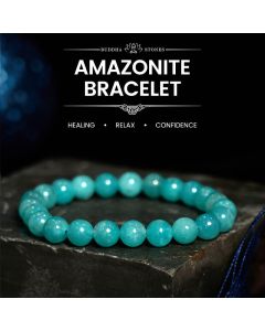 Buddha Stones Amazonite Positive Balance Bracelet - Amazonite(Wrist Circumference: 14-16cm)