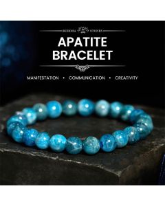 Buddha Stones Apatite Motivation Bracelet - Apatite(Wrist Circumference: 14-16cm)