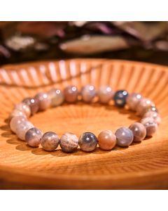 Buddha Stone Black Moonstone Soothing Bracelet - Black Moonstone(Wrist Circumference: 14-16cm)