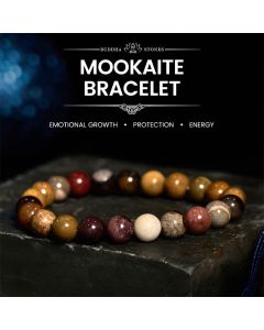 Buddha Stones Mookaite Emotional Growth Bracelet - Mookaite(Wrist Circumference: 14-16cm)
