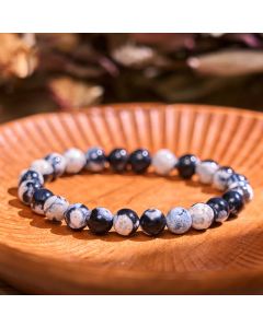 Buddha Stone Orca Agate Protection Bracelet - Orca Agate(Wrist Circumference: 14-16cm)