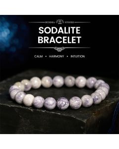 Buddha Stones Sodalite Harmony Bracelet - Sodalite(Wrist Circumference: 14-16cm)