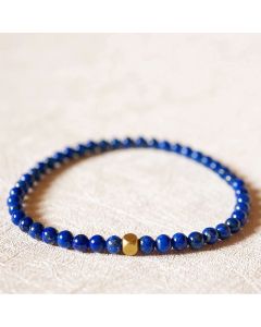 Buddha Stones 4mm Ultra-thin Lazurite Lapis Lazuli Beads Self Care Bracelet - 4mm Lazurite(Wrist Circumference: 14-16cm)