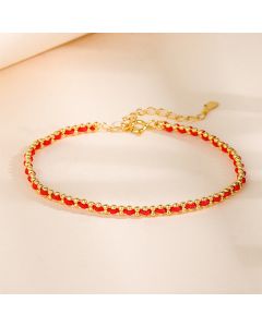 Buddha Stones 925 Sterling Silver Keep Away Evil Spirits Bracelet - Silvery Chain(Wrist Circumference: 13-18cm)