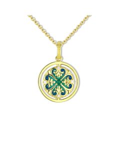 Buddha Stones 925 Sterling Silver Lotus Flower Floral Zircon Enlightenment Rotatable Necklace Pendant - LOTUS(Enlightenment♥New Beginning)