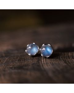 Buddha Stones 925 Sterling Silver Moonstone Positive Earrings - Moonstone(Healing ♥ Positive)