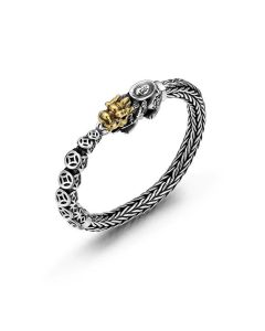 Buddha Stones 925 Sterling Silver PiXiu Copper Coins Ingot Wealth Bracelet Bangle - 22cm fit for Wrist Circumference 20cm