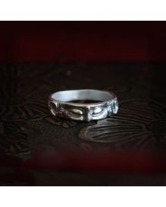 Buddha Stones 999 Sterling Silver Buddha Eyes Protection Ring - 999 Sterling Silver / US11