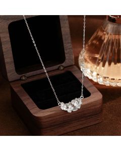 Buddha Stones 999 Sterling Silver Flower Blessing Necklace Pendant - 999 Sterling Silver
