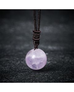 Buddha Stones Amethyst Yellow Agate Various Agate Pink Crystal Lazurite Lapis Lazuli Balance Necklace Pendant - Lazurite