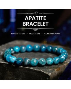Buddha Stones Apatite Manifestation Bracelet - Apatite(Wrist Circumference: 14-15cm)
