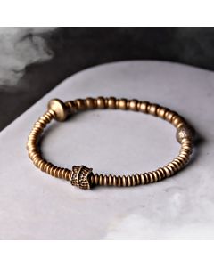 Buddha Stones Balance Copper Luck Brass Bracelet - 17-17.6cm