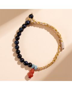 Buddha Stones Blue Tiger Eye Hand-Woven Gourd Strength Bracelet - Tiger's Eye(Protection ♥ Balance)