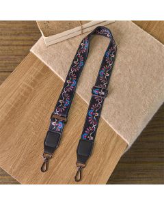 Buddha Stones Bohemian Morning Glory Flower Adjustable Handbags Crossbody Shoulder Bag Straps Replacement - Brown / 70-135cm*3.8cm