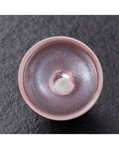 Buddha Stones Chinese Pink Gold Jianzhan Porcelain Teacup Kung Fu Tea Cup - 8.7cm*5.2cm*135ml