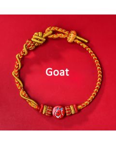 Buddha Stones Cinnabar Chinese Zodiac Blessing Hand-Woven Red String Bracelet - Chinese Zodiac(Protection ♥ Vitality) - Dog / Cinnabar(Blessing♥Calm)