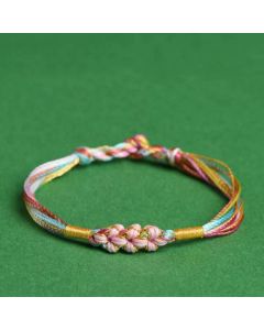 Buddha Stones Colorful Rope Peach Blossom Knot Zongzi Braided Bracelet - Cartoon Zongzi-Blue / 7.9in(20cm)