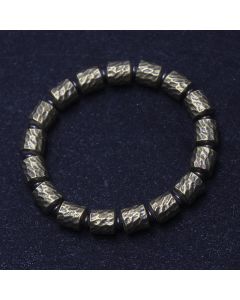 Buddha Stones Copper Meteorite Crater Pattern Luck Bracelet - Copper(Wrist Circumference: 20-21cm)