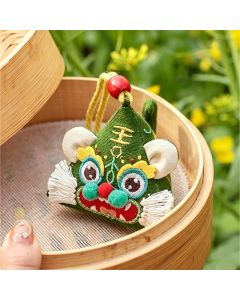 Buddha Stones Charming Dragon Tiger Snake Triangle Cute Animal Decor - Red Dragon