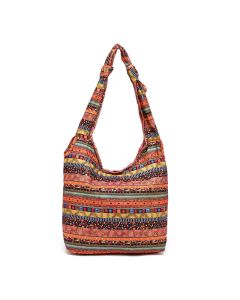 Buddha Stones Cotton Stripes Crossbody Bag Shoulder Bag - Blue Stripes 30*11*30cm