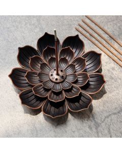 Buddha Stones Creative Six-hole Lotus Incense Burner - Lotus