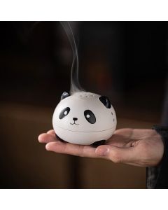 Buddha Stones Cute Panda Healing Ceramic Incense Burner Desk Decoration - Cute Panda 14.7*14.7*11.5cm