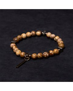 Buddha Stones Distressed Design Copper Luck Bracelet - 6.7in(17cm)