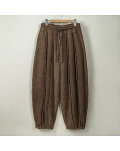 Buddha Stones Fall Winter Casual Vintage Drawstring Solid Long Pants Men's Harem Pants With Pockets - SaddleBrown / US/UK/AU36,EU46 (L)