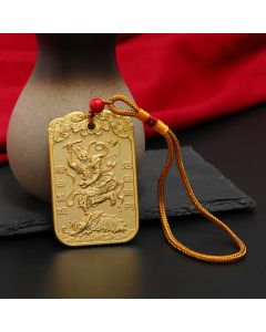 Buddha Stones Feng Shui Auspicious Star Wenchang Pen Pagoda Koi Fish Car Hanging Decoration - Emperor Wenchang&Wenchang Tower / Tassel