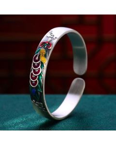 Buddha Stones Feng Shui Five Emperor Coins Peanut Wealth Bracelet Bangle - Five Emperor Coins(Protection♥Wealth)