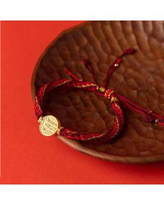 Buddha Stones Five Directions Gods of Wealth Handmade Reincarnation Knot Protection String Braid Bracelet - Normal Knot Bracelet(Wrist Circumference 14-18cm)