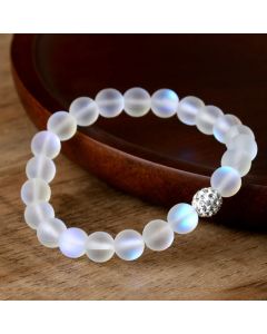 Buddha Stones Glitter Stone Zircon Healing Bracelet - Glitter Stone(Wrist Circumference: 14-16cm)