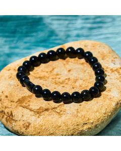 Buddha Stones Gold Sheen Obsidian Black Tourmaline Wealth Bracelet - Gold Sheen Obsidian Black Tourmaline(Wrist Circumference: 14-16cm)