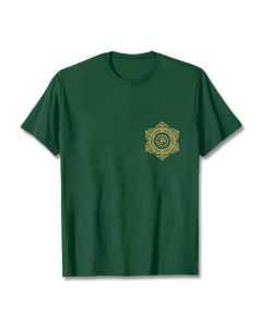Buddha Stones Golden Mandala OM Pattern Tee T-shirt - LightGrey / 2XL
