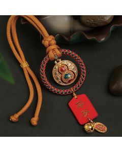 Buddha Stones Gourd Fu Character Safe And Well Fortune Car Hanging Decoration - Gourd Fu Character