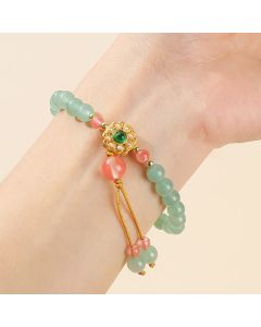 Buddha Stones Green Aventurine Luck Bead Tassel Bracelet - Green Aventurine(Luck♥Positivity)