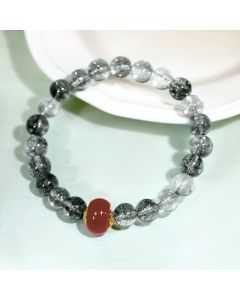 Buddha Stones Green Phantom Red Agate Positive Bracelet - Green Phantom Red Agate(Wrist Circumference:14-16cm)