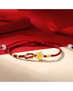 Buddha Stones Handmade 925 Sterling Silver Cherry Blossoms Sakura Chalcedony Luck Bracelet - 14-21cm