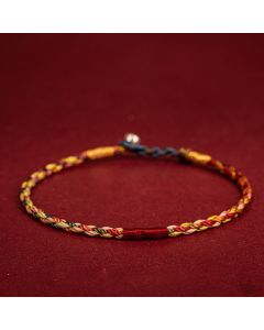 Buddha Stones Handmade Five Color Thread Luck Couple Child Adult Bracelet - 15cm for Weight Range(47.5-57.5 kg)