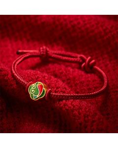 Buddha Stones Handmade Red String Double Koi Fish Protection Braided Cord Adjustable Bracelet - Red / 5.91-7.48 in (15-19cm)